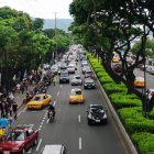 La Kennedy, al norte de Guayaquil, lució más despejada al tránsito vehicular.