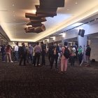 Medios de comunicación esperan las declaraciones del candidato de CREO - PSC.