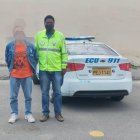 El detenido en Loja.