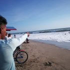 Marlon Silva mostró el sitio donde se suscitó el percance que lo convirtió en héroe.