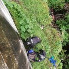 El sospechoso intentó esconderse un una quebrada.