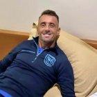 Damián Díaz llegó a la concentración de la Tricolor.