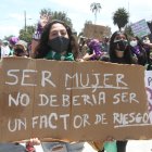 La marcha recorrió el Centro Histórico de Quito hasta llegar a la plaza de Santo Domingo
