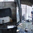 Así quedó la vivienda de José Luis Farías, en la Isla Trinitaria. Él estaba en un hospital junto a su hijo en el momento en que ocurrió la tragedia.