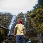 La cascada de Girón, donde se ha escenificado la leyenda ‘Ojos brillantes’, que destaca la riqueza turística de este cantón azuayo.