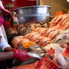 La venta de peces y otros mariscos no se detiene