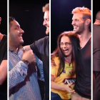 Los hinchas no ocultaron su emoción al ver a una de las figuras del Ídolo.