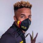 Byron Castillo en su viaje a Brasil para el debut en Copa Libertadores.