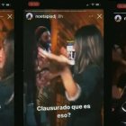 Tres escenas del video que circuló en redes sociales, en el cual se pudo ver el irrespeto a las medidas dadas por el COE Nacional.