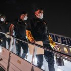 Barcelona cuando arriba a Buenos Aires para enfrentar a Boca Juniors.