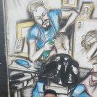 Pandillita el Barbero el hombre de la salsa choke del fútbol.