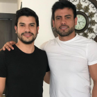 Pablo con su hermano Efraín, quien fue asesinado el pasado 27 de enero.