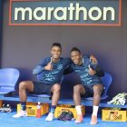 Pervis Estupiñán (d) resaltó el buen grupo que han conformado en la Tricolor.