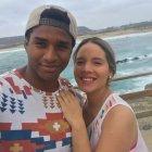 Oswaldo con su esposa Saray a quien considera su amiga y compañera de vida.