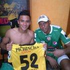 Kevin Torres junto a Máximo Banguera en el Barcelona del 2012