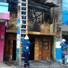 El lugar donde ocurrió el incendio, el 16 de julio.