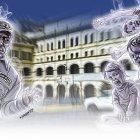 El guardián de esta unidad educativa asegura que echa agua bendita en lugares ‘pesados’.