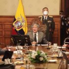 El presidente Guillermo Lasso, mantuvo una reunión con representantes del sector del transporte