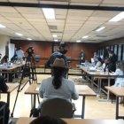 A la sala de audiencias de la Corte acudió una veintena de abogados para defender a Carrión. Entre ellos Rodrigo Collaguazo y Milton Castillo