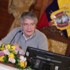 El presidente Lasso participó hoy en un encuentro con jóvenes en Solanda.