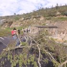 La vía Panamericana fue cerrada por manifestantes.
