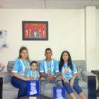 Los Luna... Gisel, D´Alessandro, Danny y Dania.