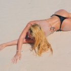 La actriz compartió sensuales fotografías.