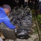 La drga estaba en sacos de yute encaletados