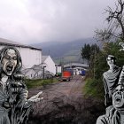 En este camino fue donde se registró el video de La Llorona.