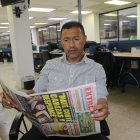 Roberto Chorrillano Palacios ícono del fútbol peruano en las instalaciones.