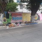 En este lugar, entre la basura, fue encontrado el bebé fallecido.