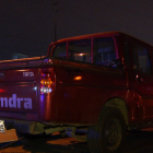 En este vehículo se movilizaban los funcionarios del Servicio Nacional de Atención Integral (SNAI).