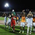 El Trencito festejó tras conseguir la clasificación a la Copa Libertadores de 2022. Este año, los santos retornaron al torneo internacional.