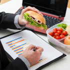 Un lunch saludable en el trabajo.
