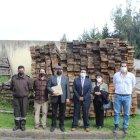 los 8.8 metros cúbicos del producto forestal donado a los presos