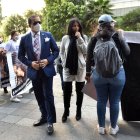 La defensa y familia de Naomi llegaron a la Fiscalía la mañana del 3 de enero.