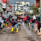 Se inicia la limpieza de sectores de La Gasca y La Comuna, afectados por el aluvión.