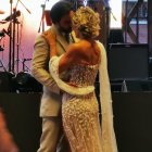 Cynthia Viteri se casó de blanco, en la playa.