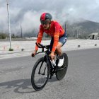 El ciclista carchense se quedó con toda la atención de los espectadores del evento deportivo realizado en Quito.