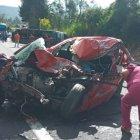 Los vehículos involucrados fueron llevados a los patios de retención de la Policía Nacional.