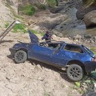 El vehículo accidentado