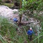 Socorristas permanecen en la búsqueda de un hombre de 55 años que cayó al río Carchi.