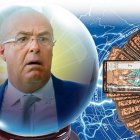 Las cartas y la bola de cristal hablando de Jorge Célico.