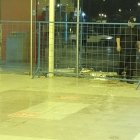 Esta es una de las áreas de la estación que colapsó por las fuertes lluvias.