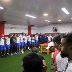 En la intimidad del camerino, el presidente Francisco Egas agradeció a jugadores y cuerpo técnico por la clasificación al Mundial.