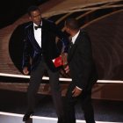 El momento en el que Will Smith le da un 'puñetazo' a Chris Brown frente a las cámaras