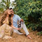 Jimar Vera y Fiorella Bruno cuando el año pasado anunciaron que esperaban un hijo