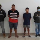 Los sospechosos puestos a órdenes de las autoridades y las evidencias entregadas al Centro de Acopio de la Policía.