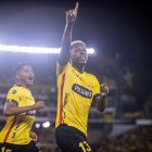 Toda la alegría de Jhonatan Perlaza y Gabriel Cortez.