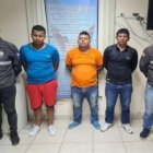 Los sospechosos puestos a órdenes de las autoridades y las evidencias entregadas al Centro de Acopio de la Policía.